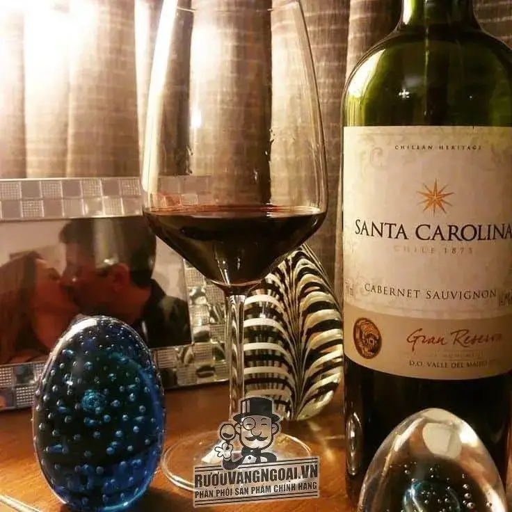 Vang Chile Santa Carolina Gran Reserva Carmenere, Cabernet Sauvignon, syrah