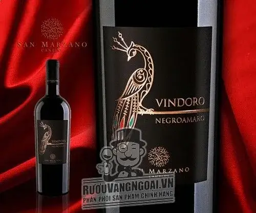 rượu vang con công vindoro negroamaro