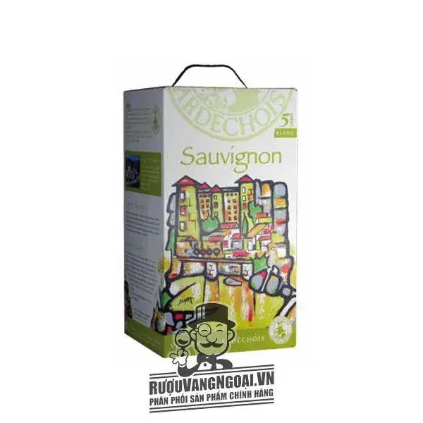 Vang bịch Pháp Vignerons Ardechois Sauvignon 5L uống ngon