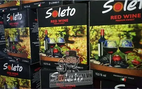 Vang Ý Ngọt SOLETO RED WINE 3L