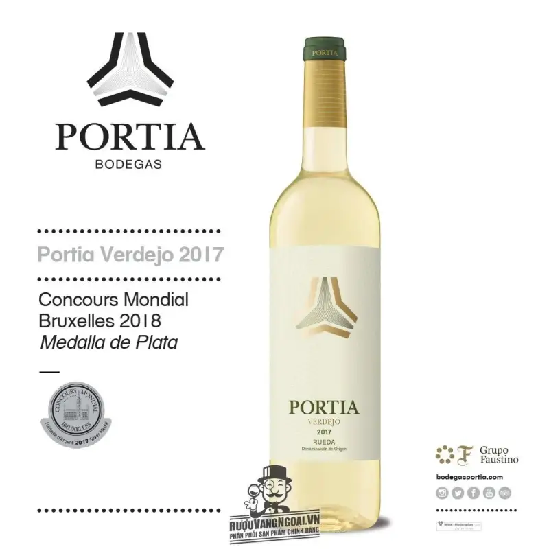 Vang Tây Ban Nha PORTIA VERDEJO