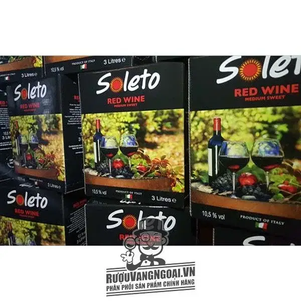 Vang Ý Ngọt SOLETO RED WINE 3L