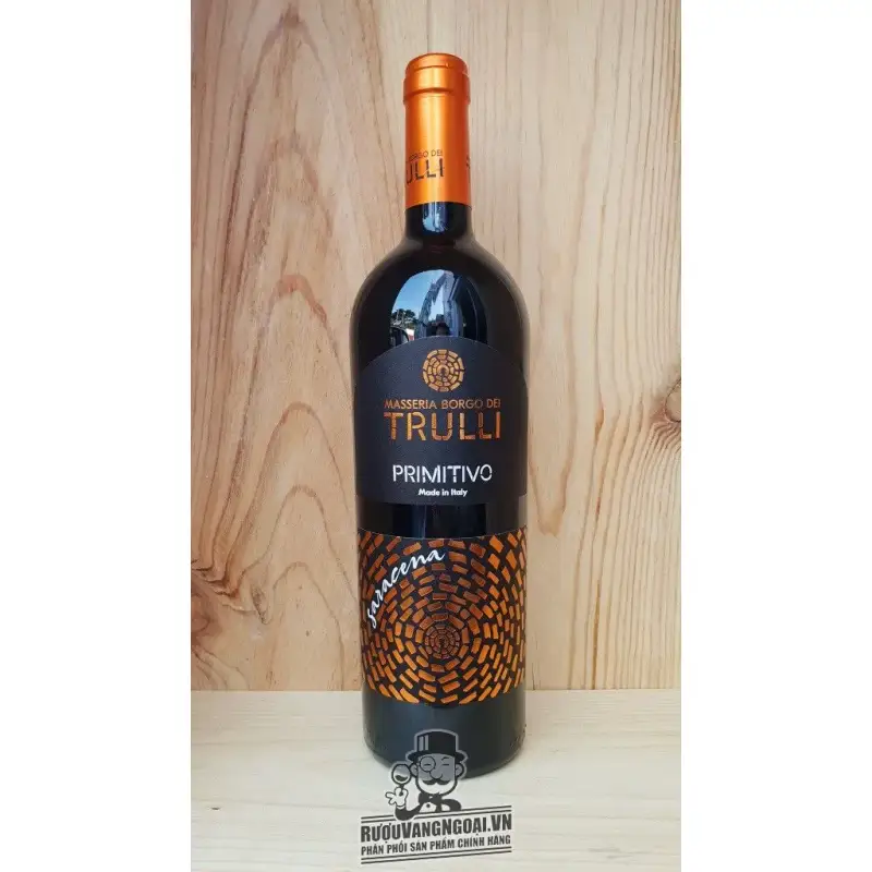 VANG Ý TRULLI PRIMITIVO SARACENA (NHÃN VÀNG)