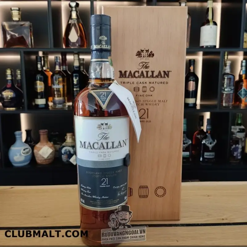 Rượu Macallan 21 cao cấp chai 43 độ