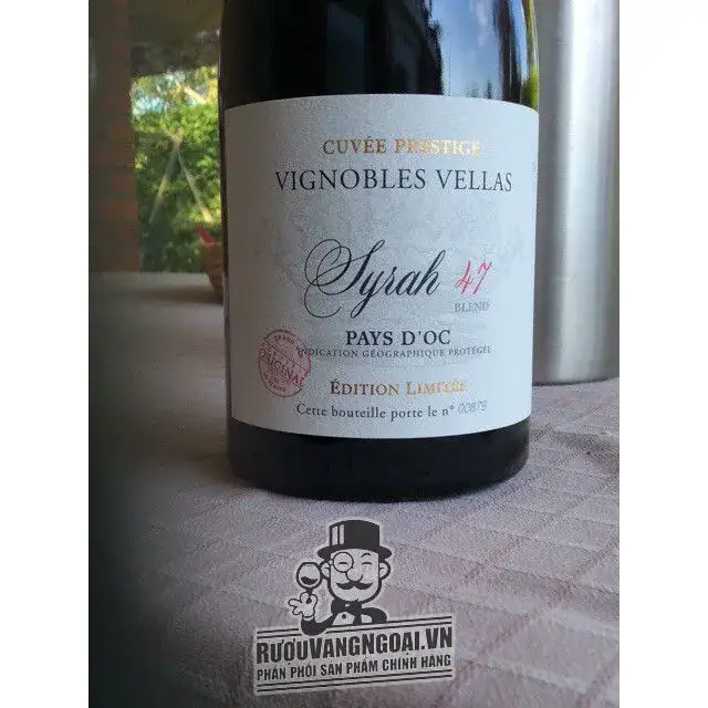 vang phap vignobles vellas syrah limited cuvee prestige giá bao nhiêu