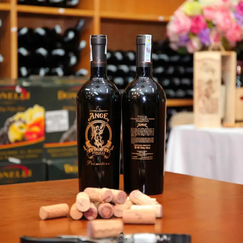 Kết quả hình ảnh cho vang ý ange primitivo 18 đôk