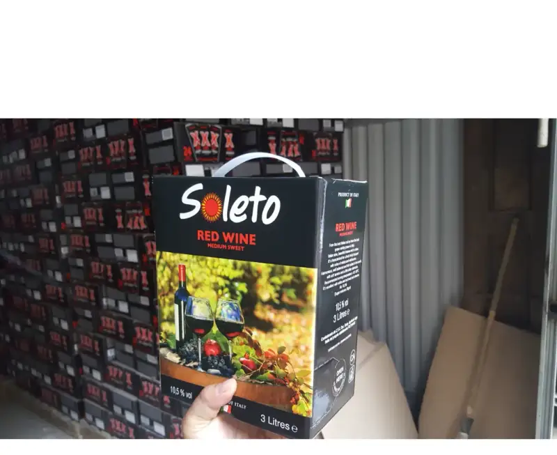 Vang Ý Ngọt SOLETO RED WINE 3L
